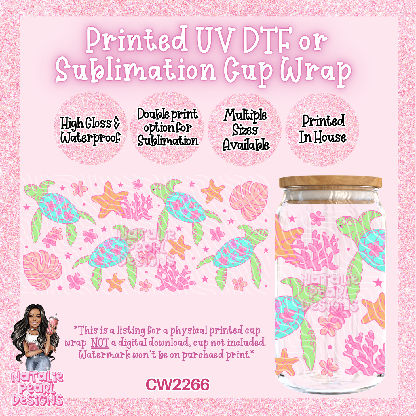 CW2266 UV DTF/SUB Cup Wraps