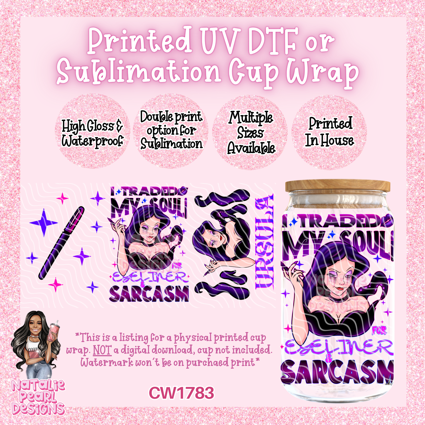 CW1783 UV DTF/SUB Cup Wraps