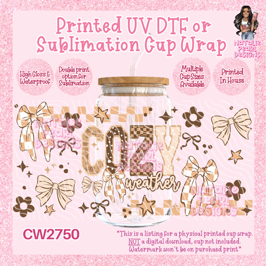 CW2750 UV DTF/SUB Cup Wraps