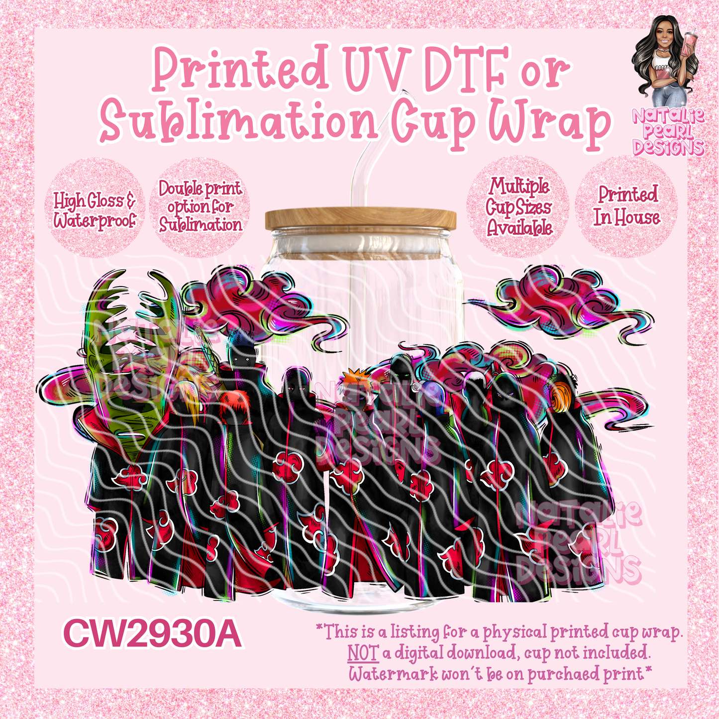 CW2930A UV DTF/SUB Cup Wraps