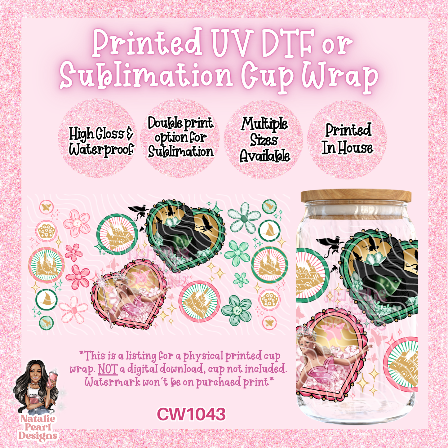 CW1043 UV DTF/SUB Cup Wrap