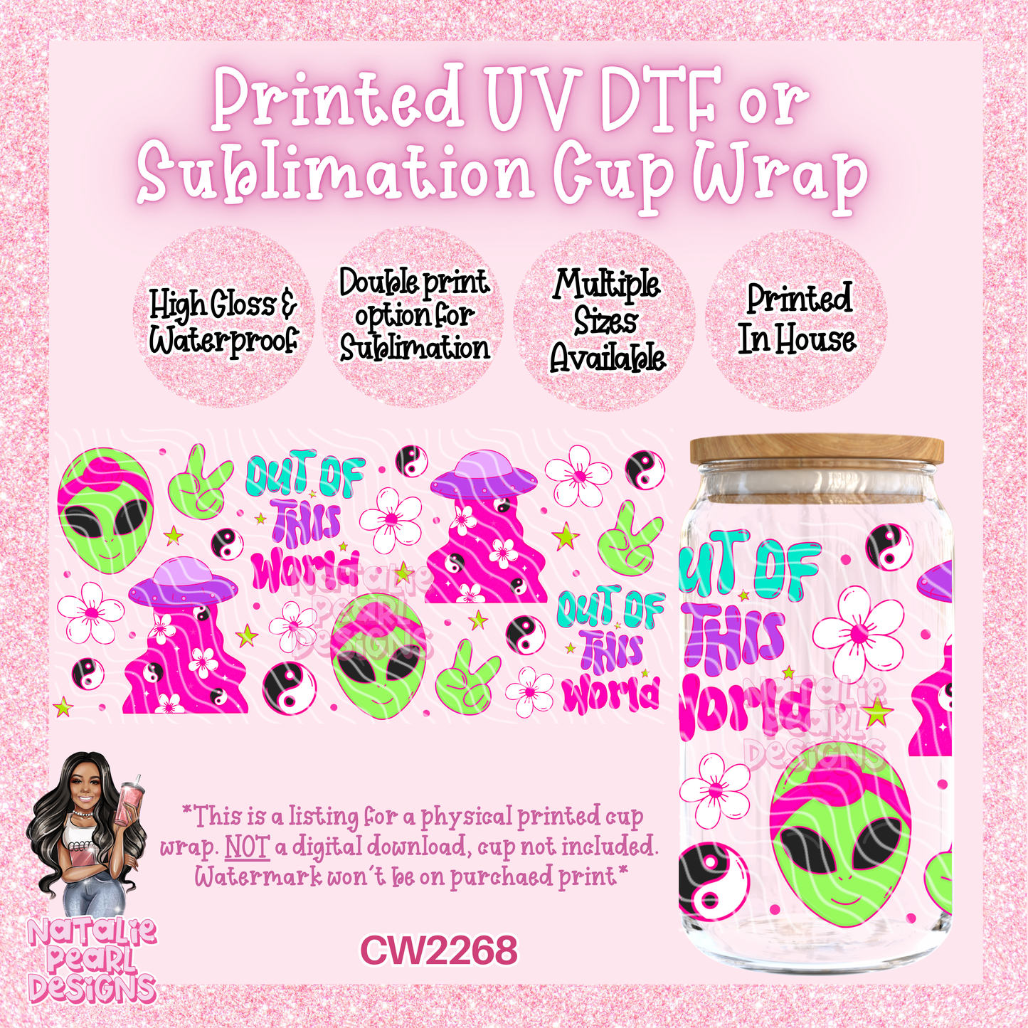 CW2268 UV DTF/SUB Cup Wraps