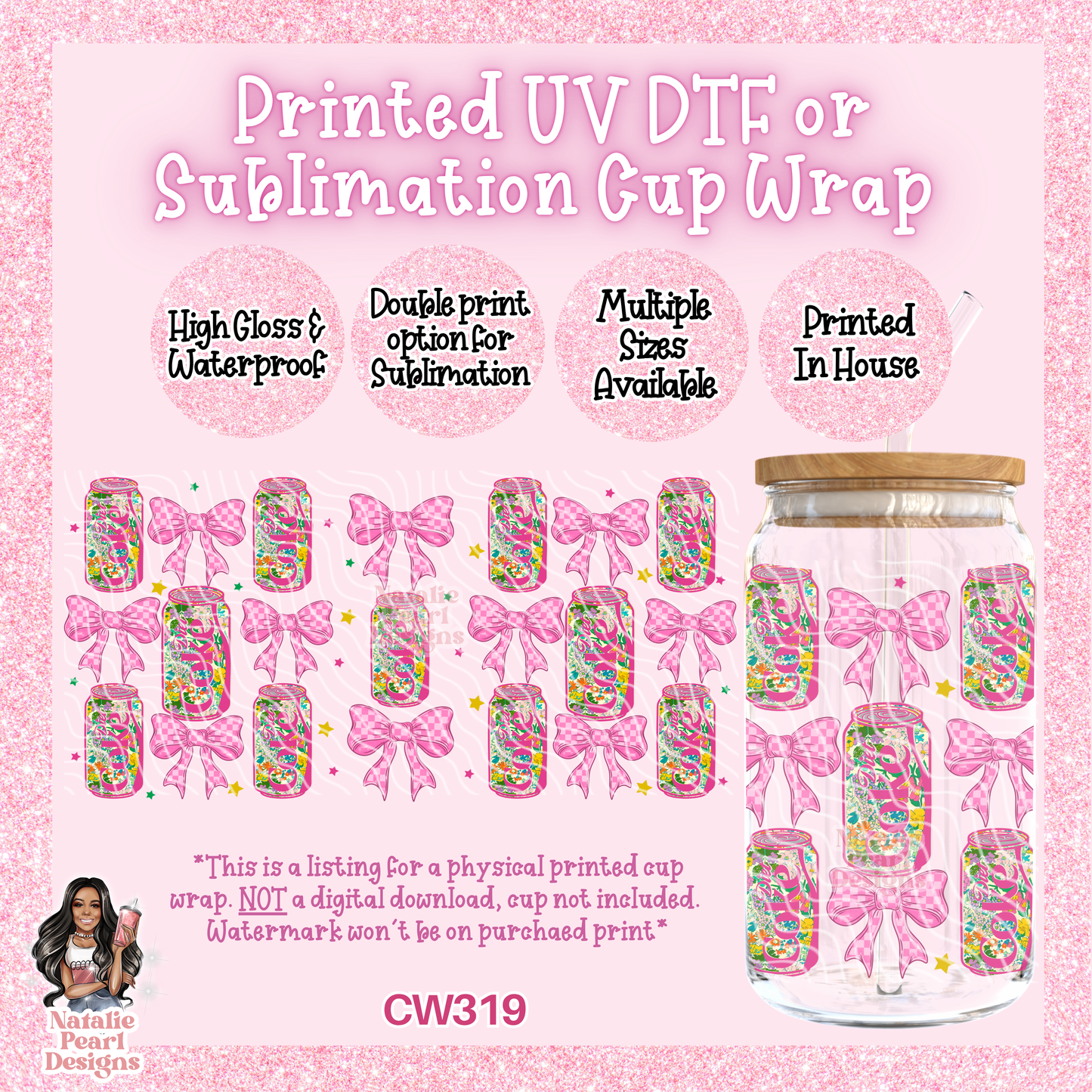 CW319 UV DTF/SUB Cup Wrap