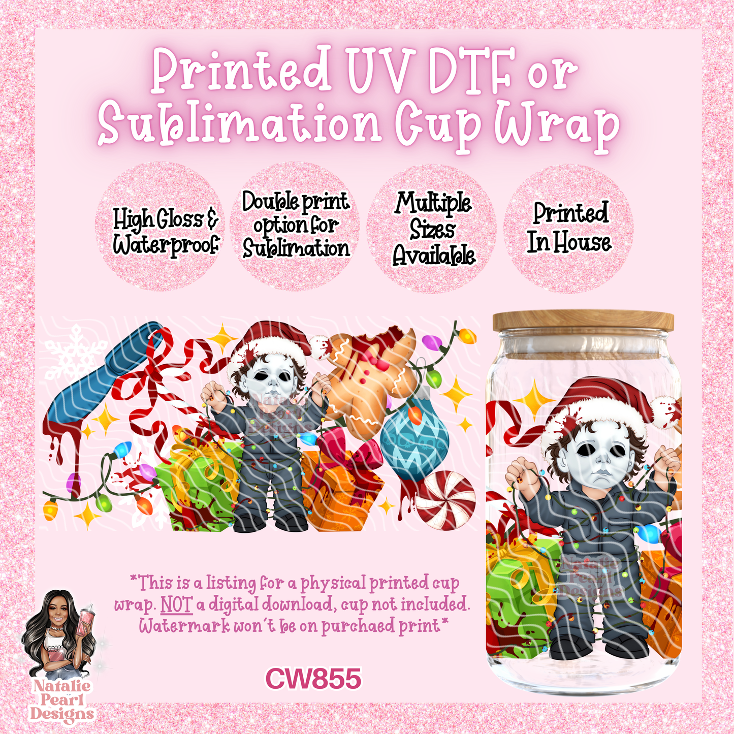 CW855 UV DTF/SUB Cup Wrap