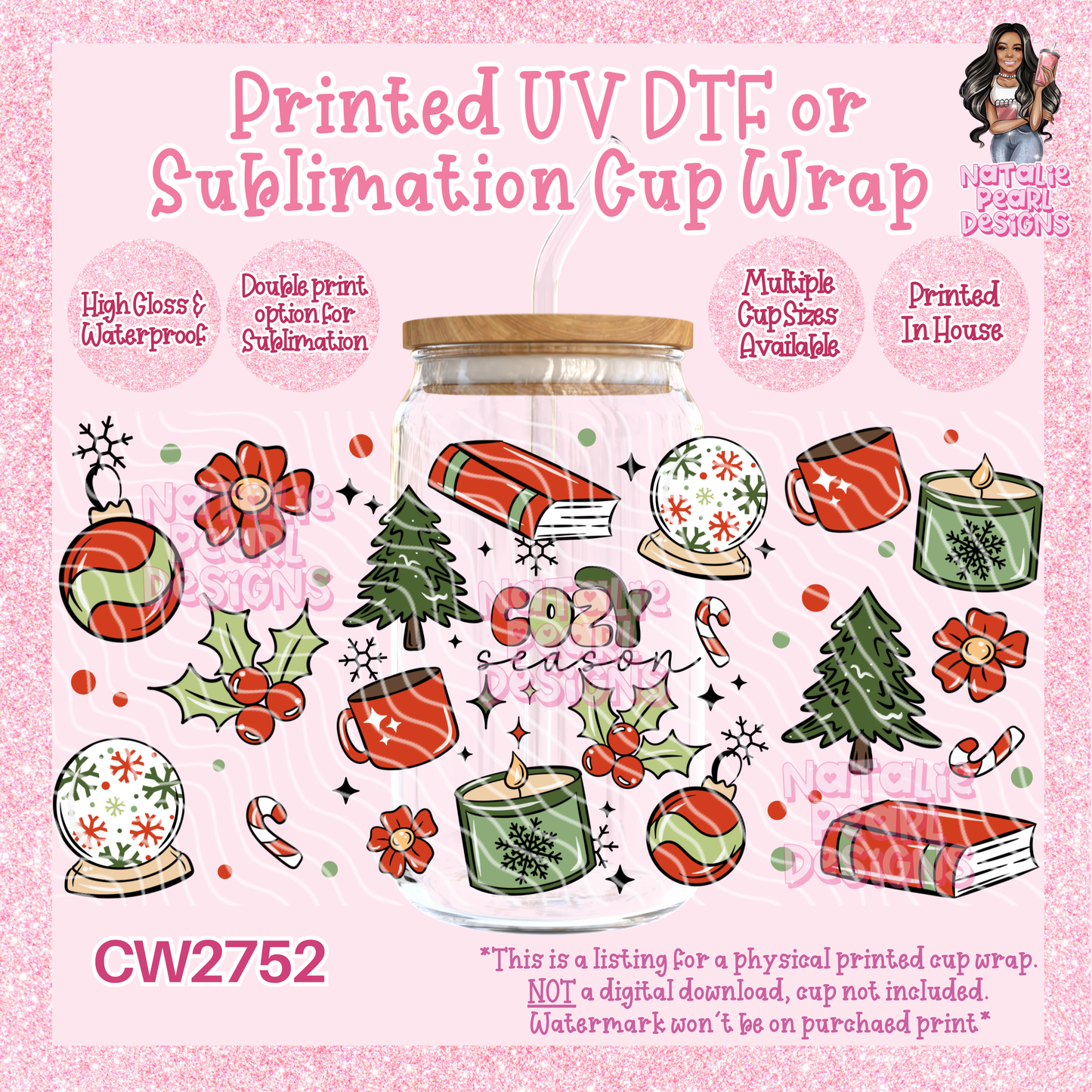 CW2752 UV DTF/SUB Cup Wraps
