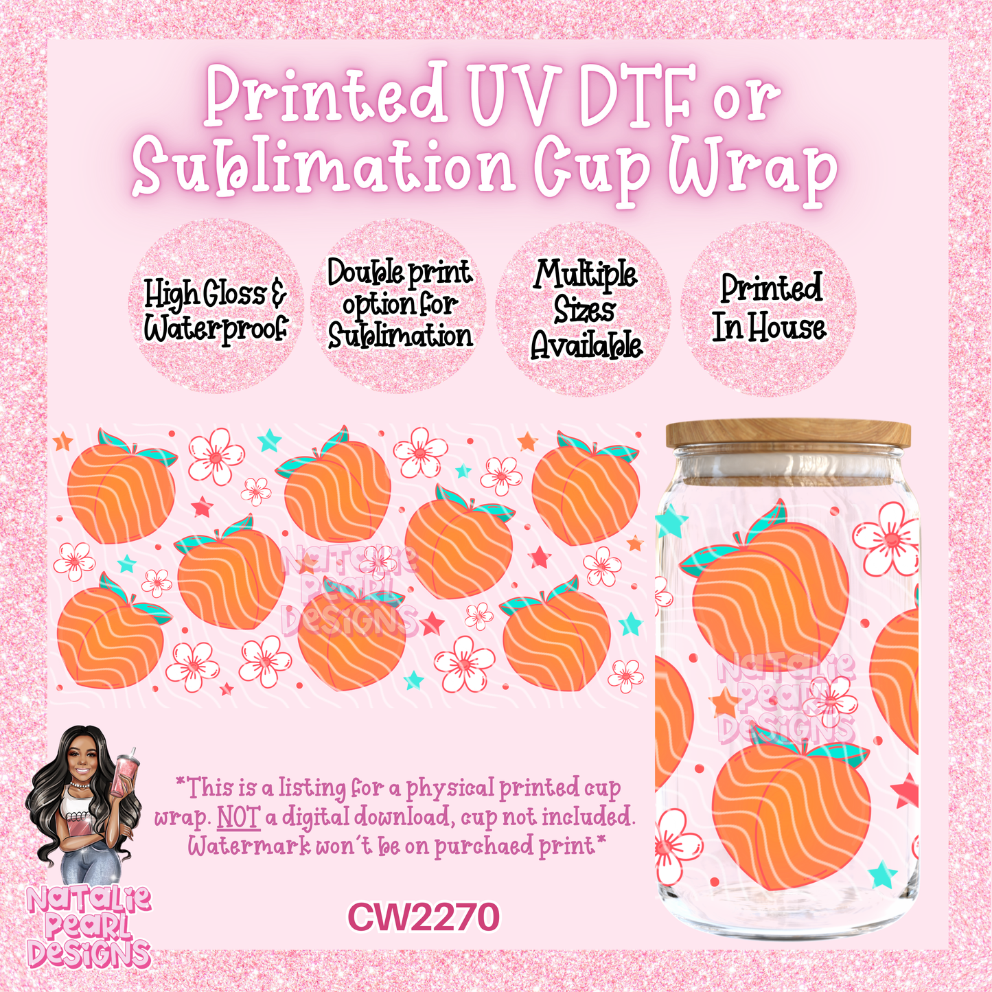 CW2270 UV DTF/SUB Cup Wraps
