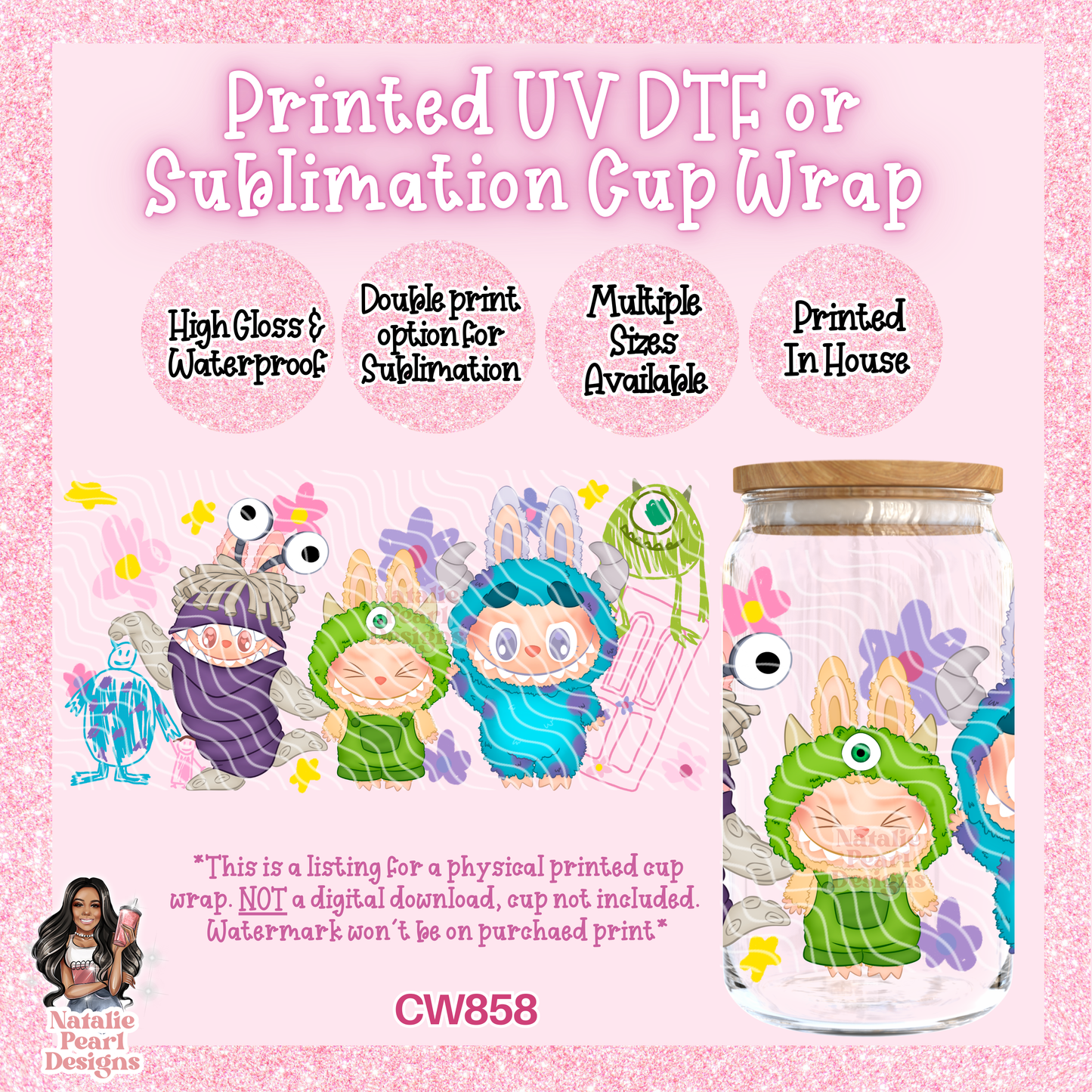 CW858 UV DTF/SUB Cup Wrap