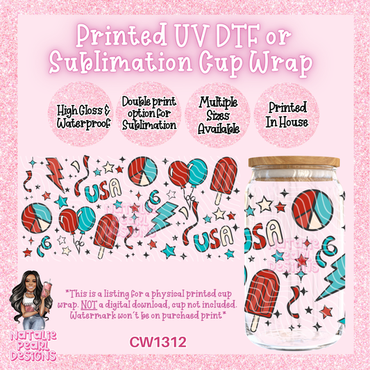 CW1312 UV DTF/SUB Cup Wrap