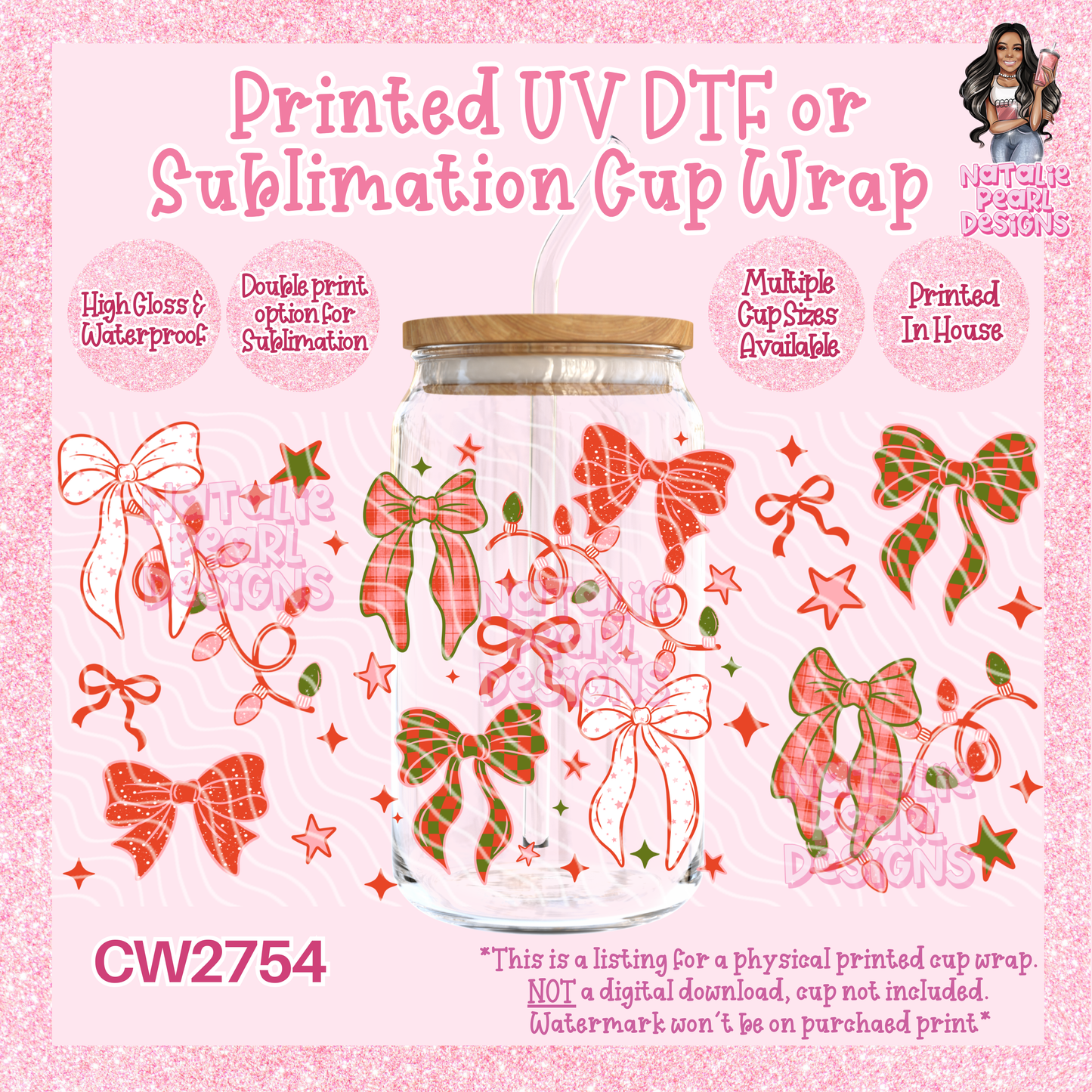 CW2754 UV DTF/SUB Cup Wraps