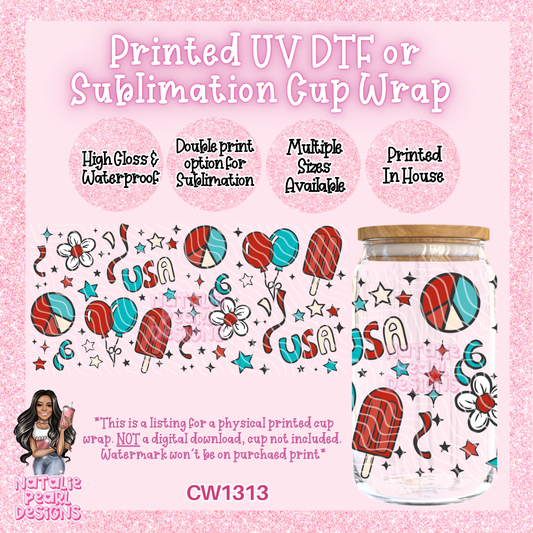 CW1313 UV DTF/SUB Cup Wrap