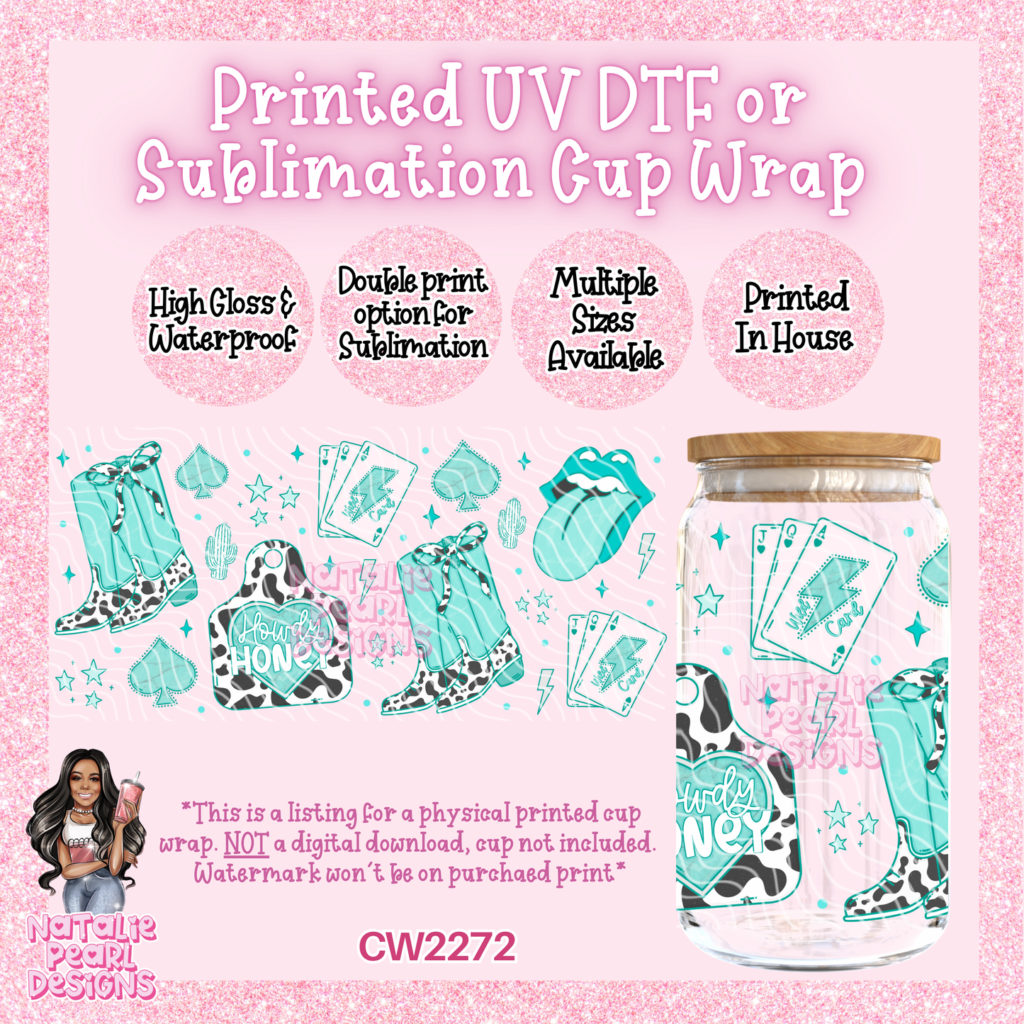 CW2272 UV DTF/SUB Cup Wraps