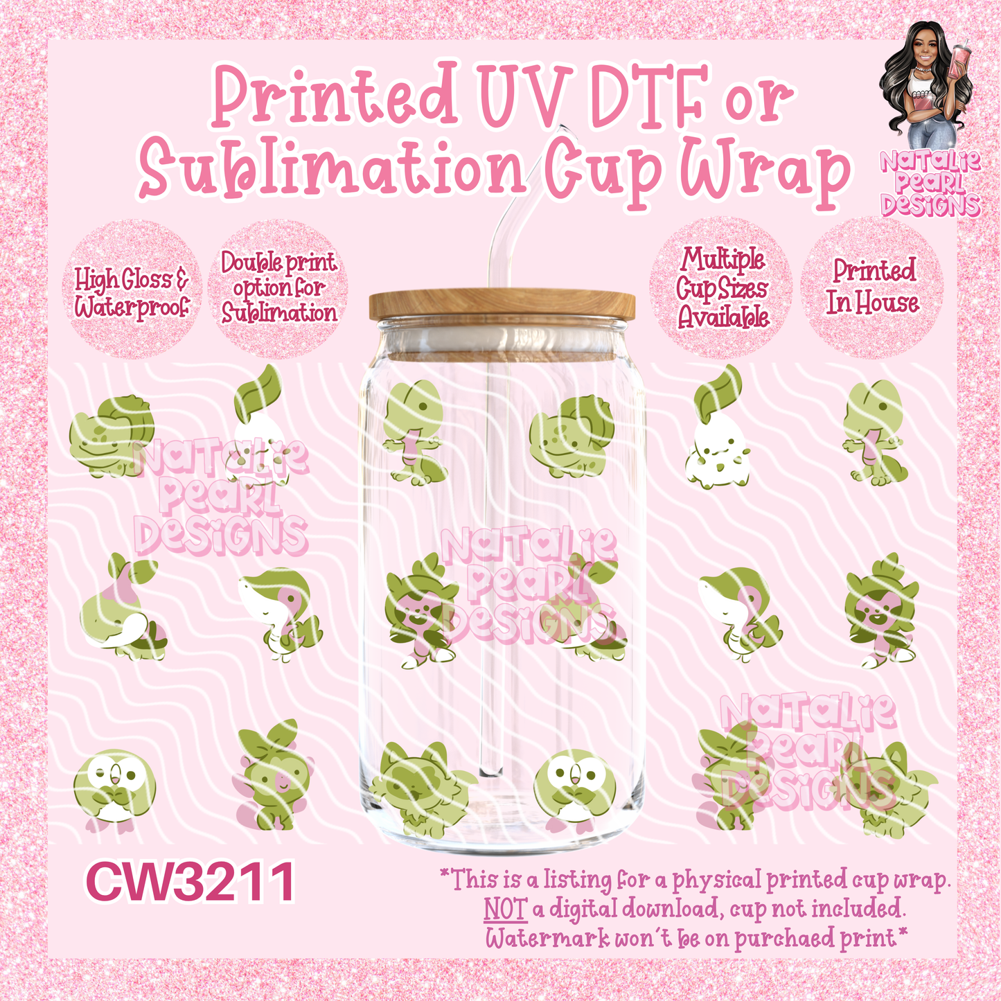 CW3211 UV DTF/SUB Cup Wraps