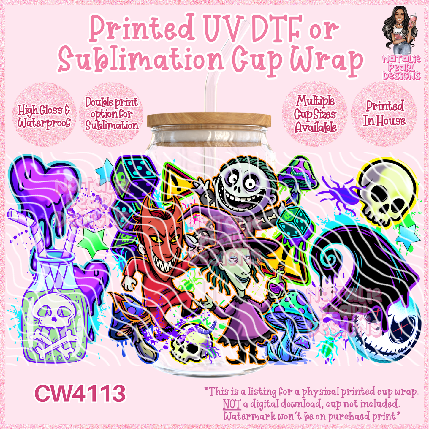 CW4113 UV DTF/SUB Cup Wraps