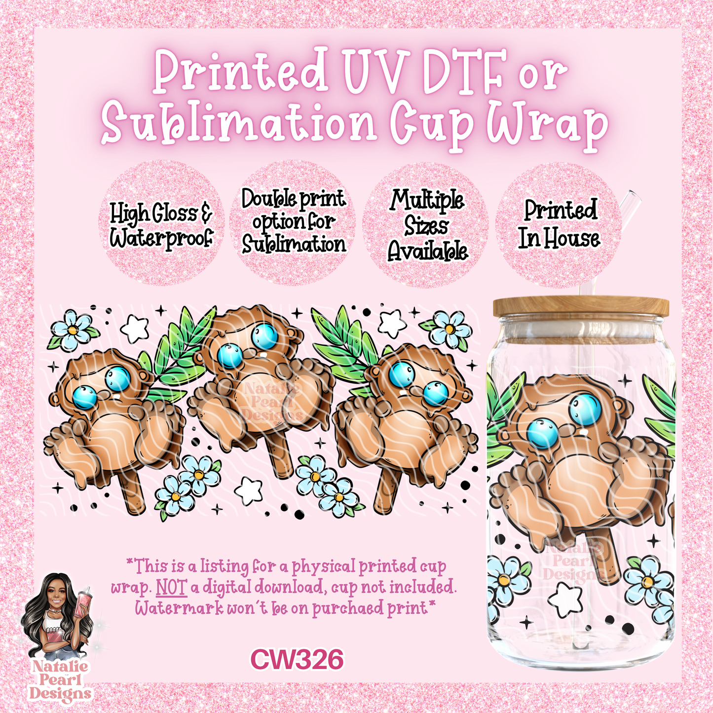 CW326 UV DTF/SUB Cup Wrap