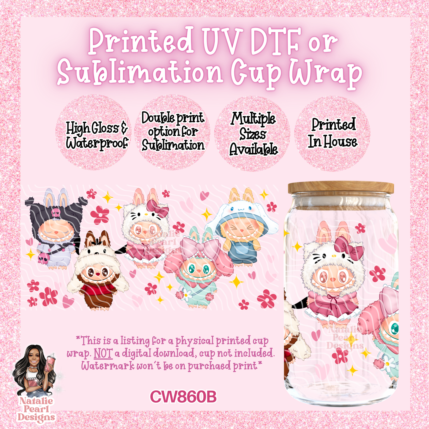 CW860B UV DTF/SUB Cup Wrap