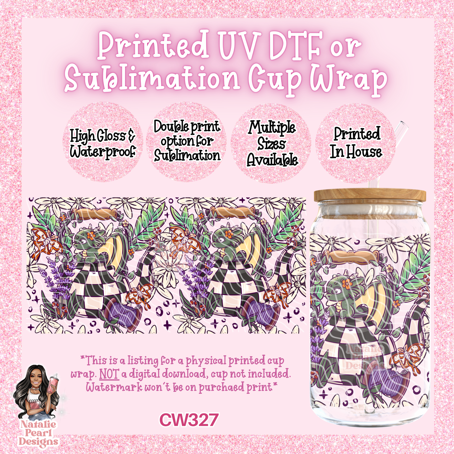CW327 UV DTF/SUB Cup Wrap