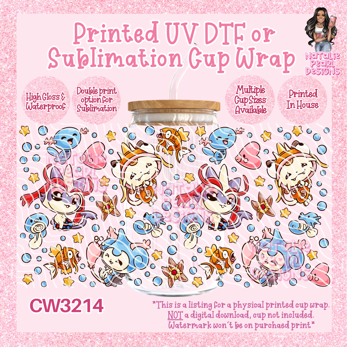 CW3214 UV DTF/SUB Cup Wraps