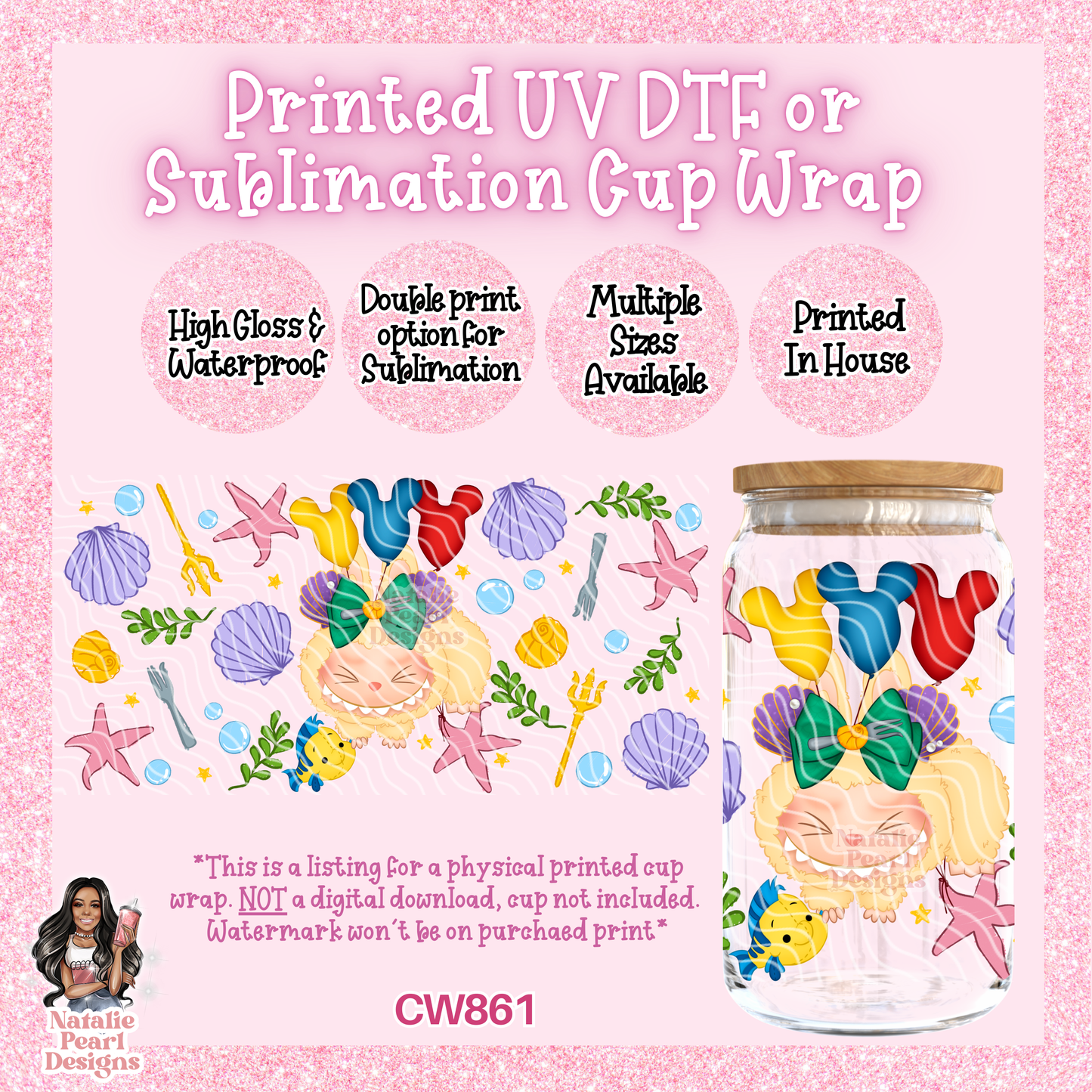 CW861 UV DTF/SUB Cup Wrap