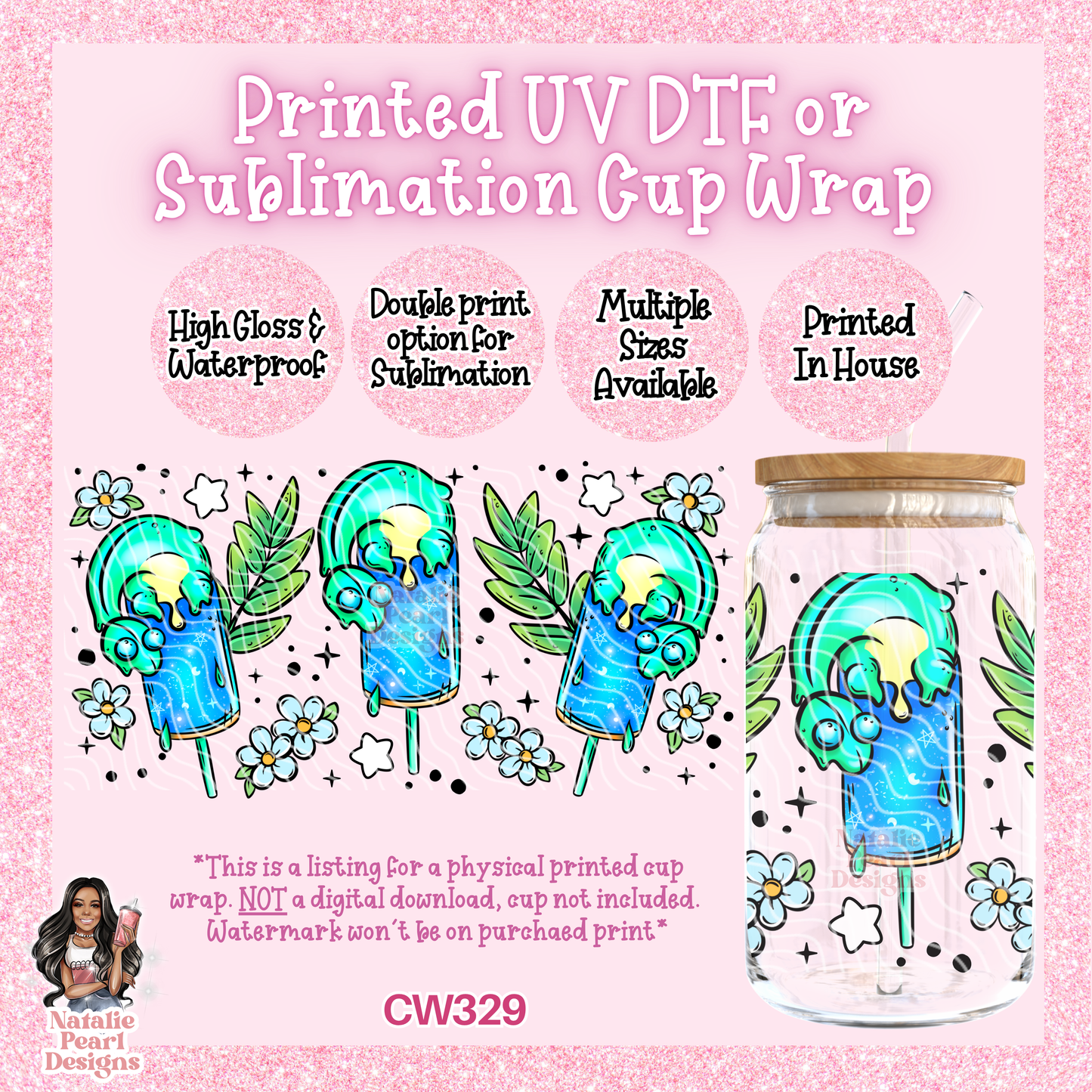 CW329 UV DTF/SUB Cup Wrap
