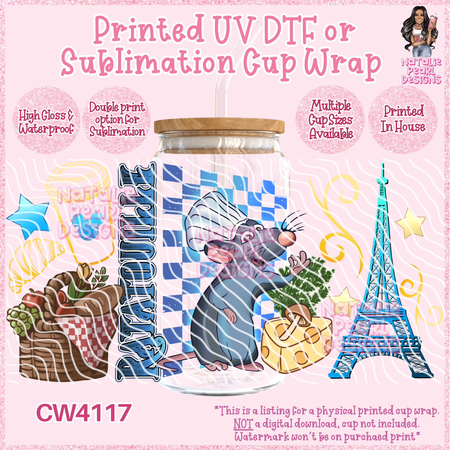 CW4117 UV DTF/SUB Cup Wraps