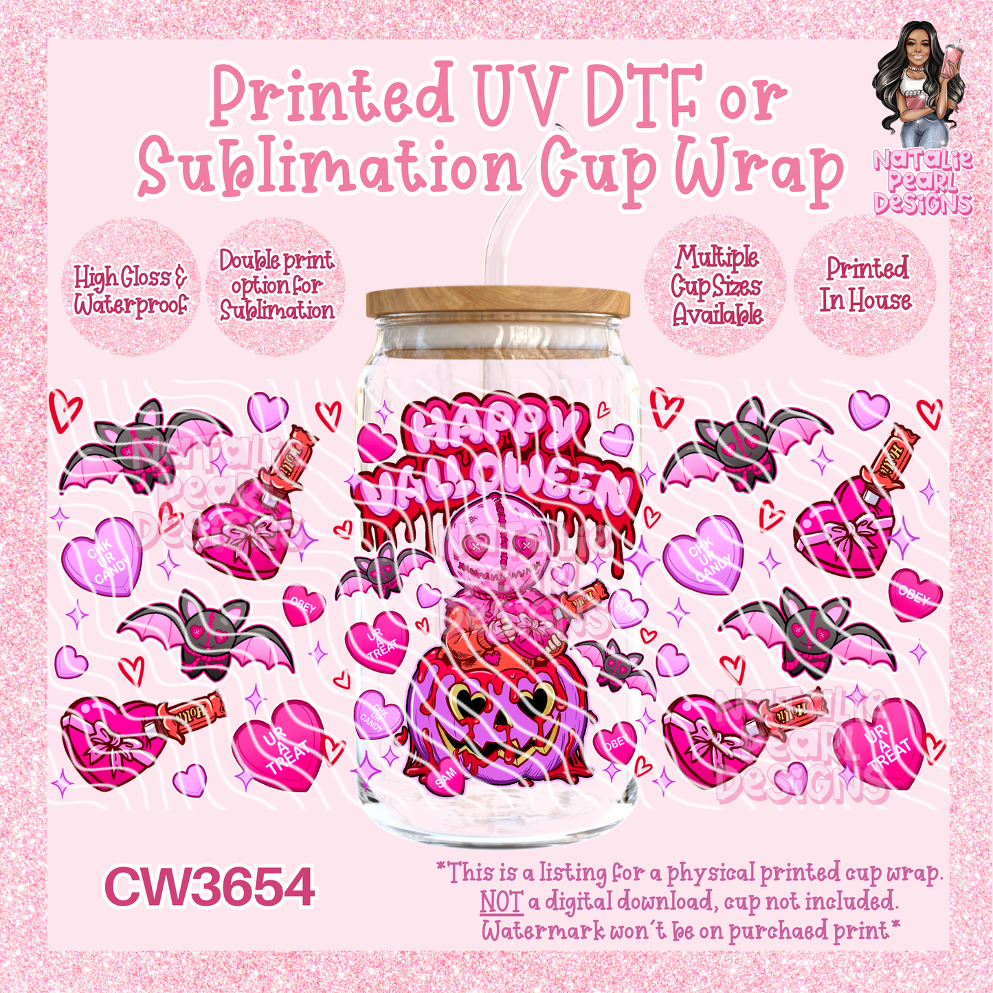 CW3654 UV DTF/SUB Cup Wraps