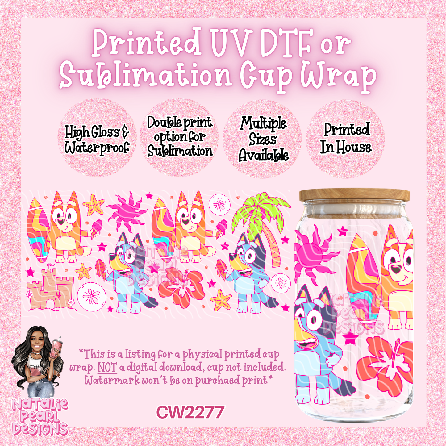 CW2277 UV DTF/SUB Cup Wraps