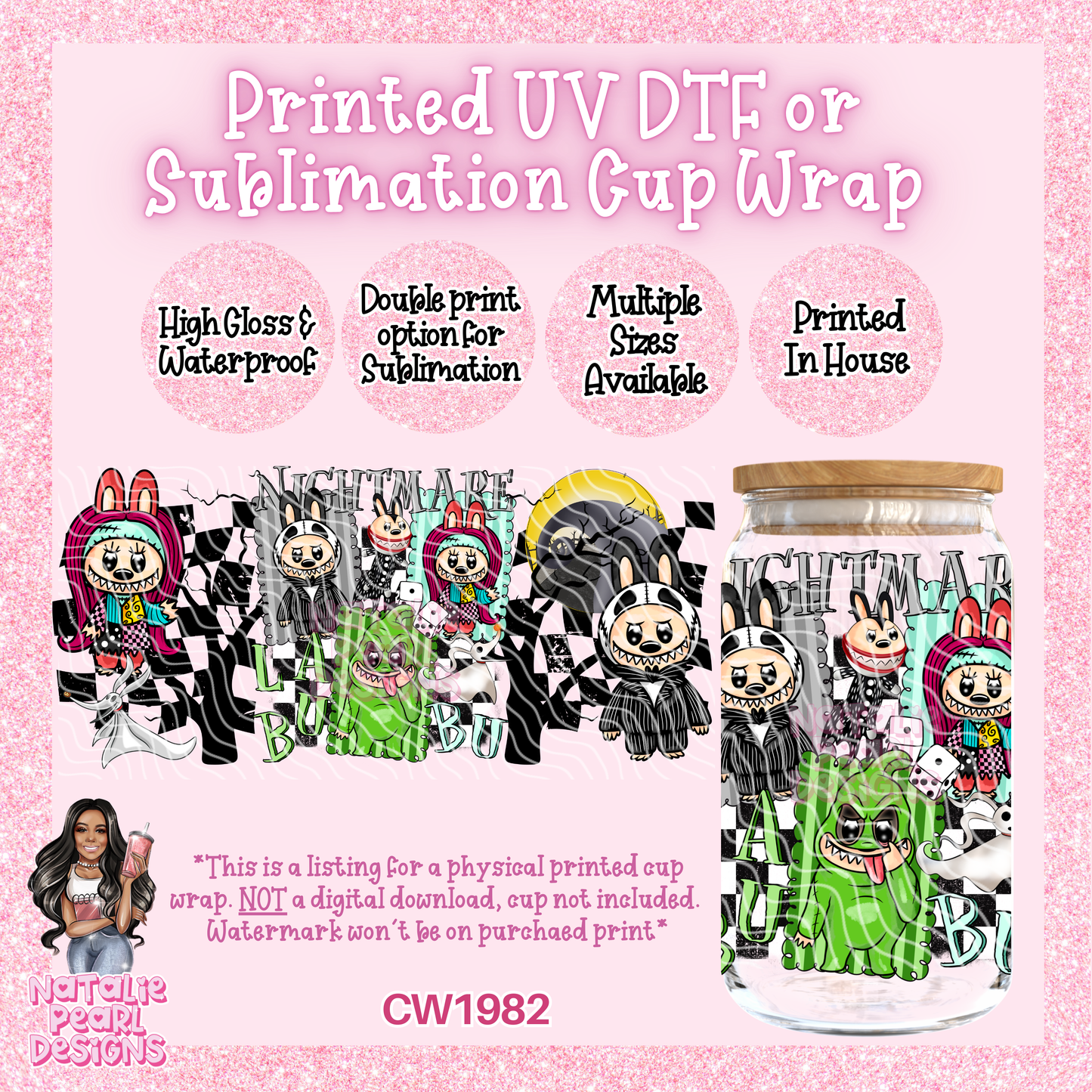 CW1982 UV DTF/SUB Cup Wraps