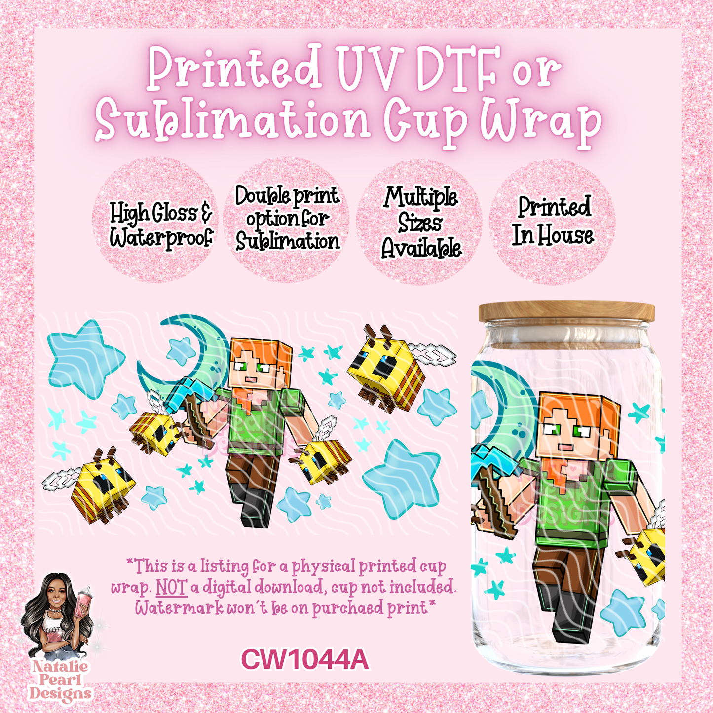 CW1044A UV DTF/SUB Cup Wrap