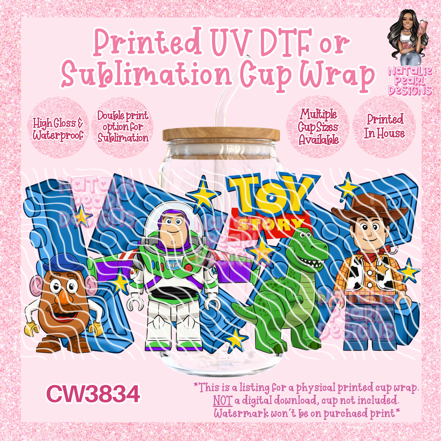 CW3834 UV DTF/SUB Cup Wraps