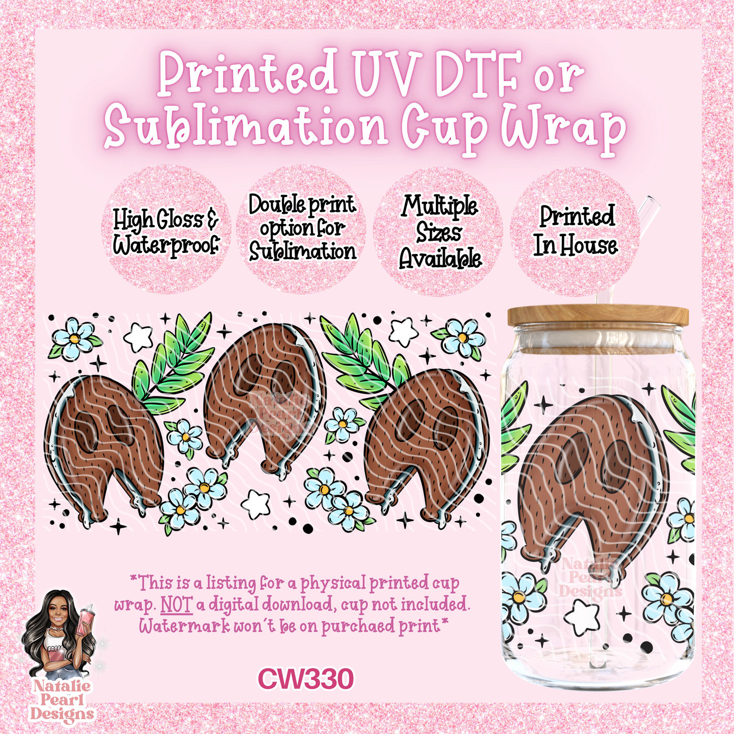 CW330 UV DTF/SUB Cup Wrap