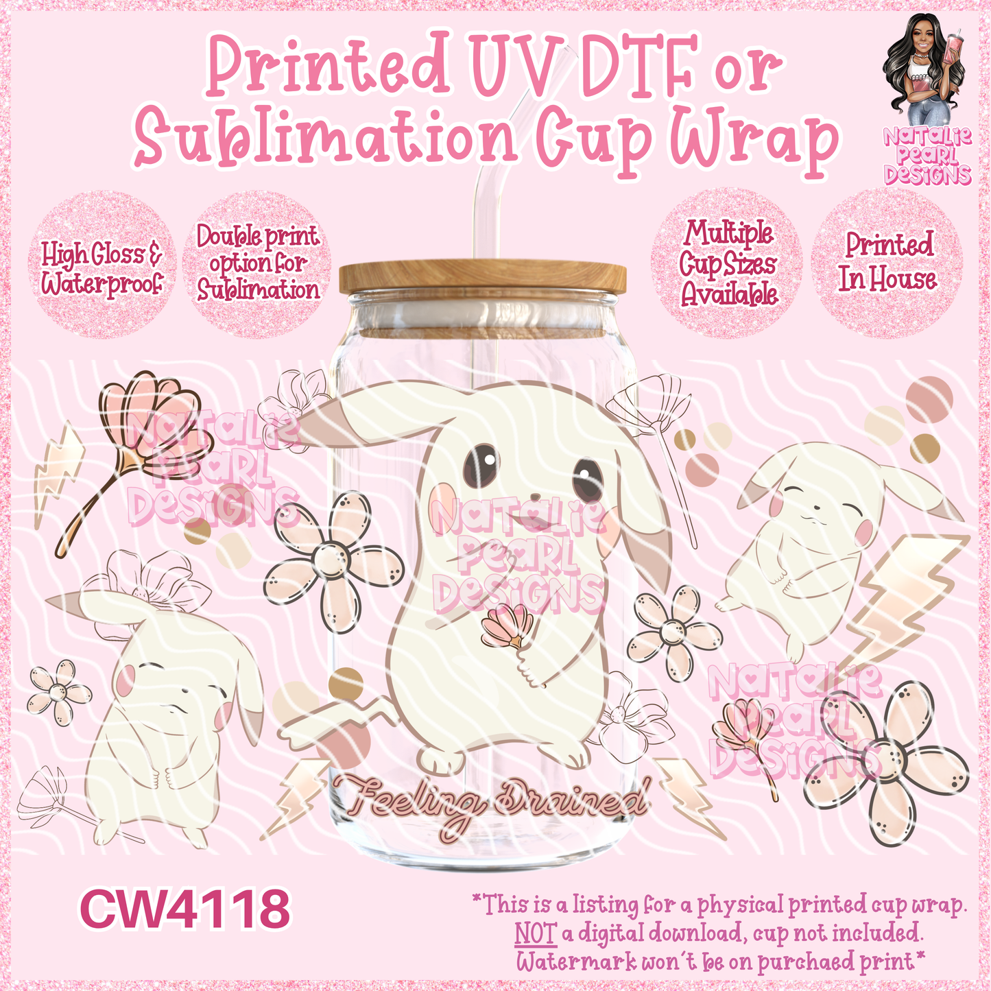 CW4118 UV DTF/SUB Cup Wraps