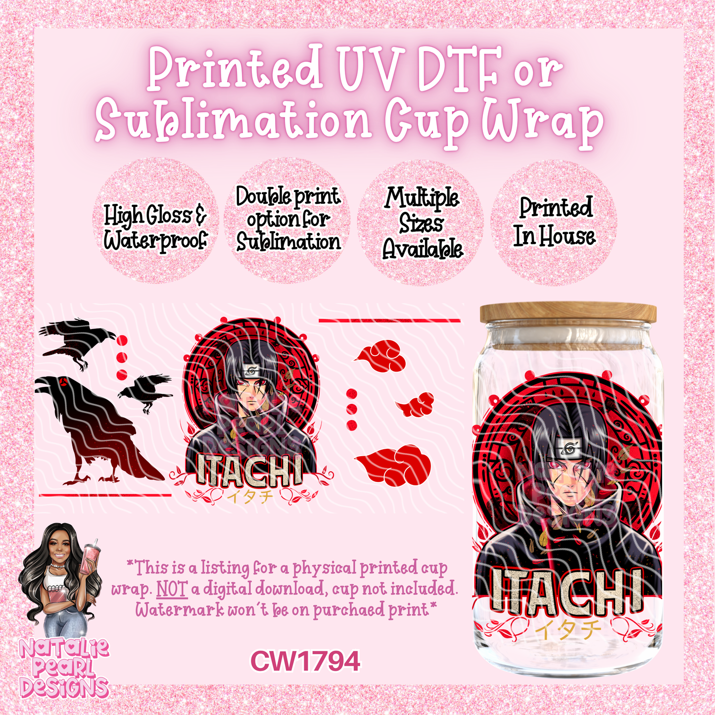 CW1794 UV DTF/SUB Cup Wraps