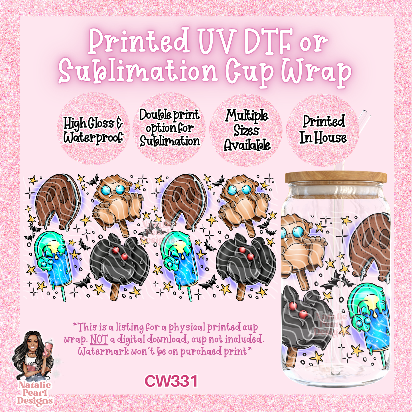 CW331 UV DTF/SUB Cup Wrap