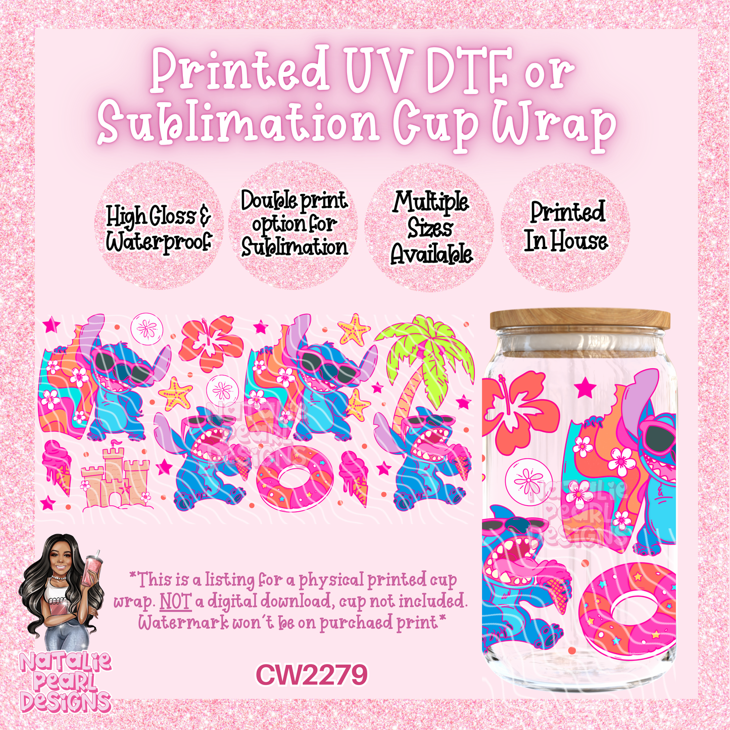 CW2279 UV DTF/SUB Cup Wraps