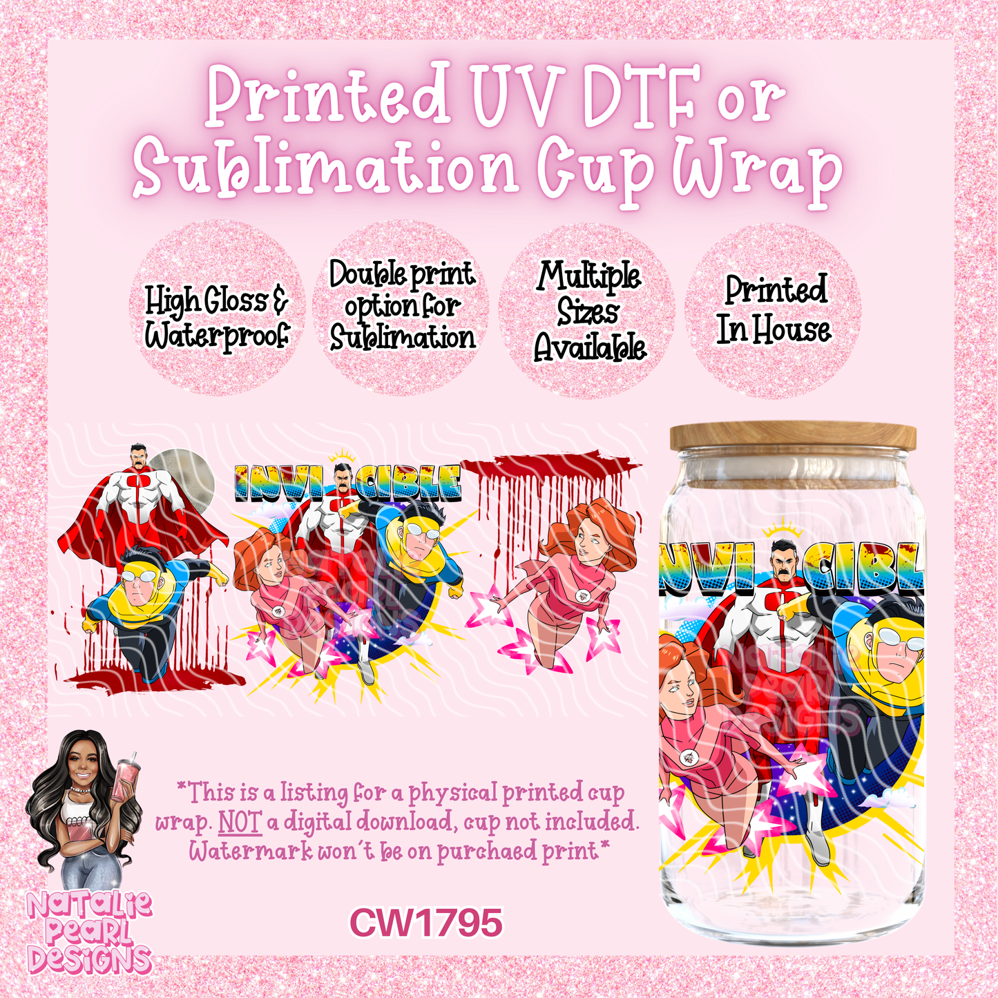CW1795 UV DTF/SUB Cup Wraps
