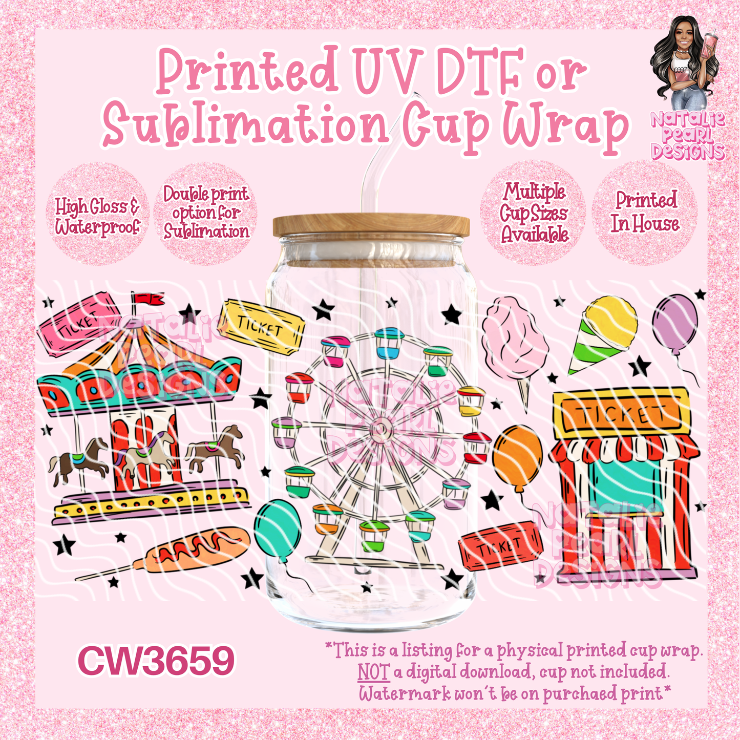 CW3659 UV DTF/SUB Cup Wraps