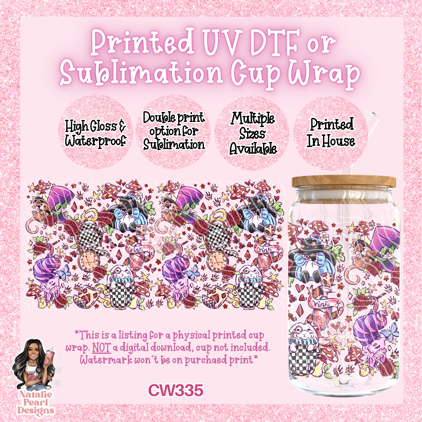 CW335 UV DTF/SUB Cup Wrap