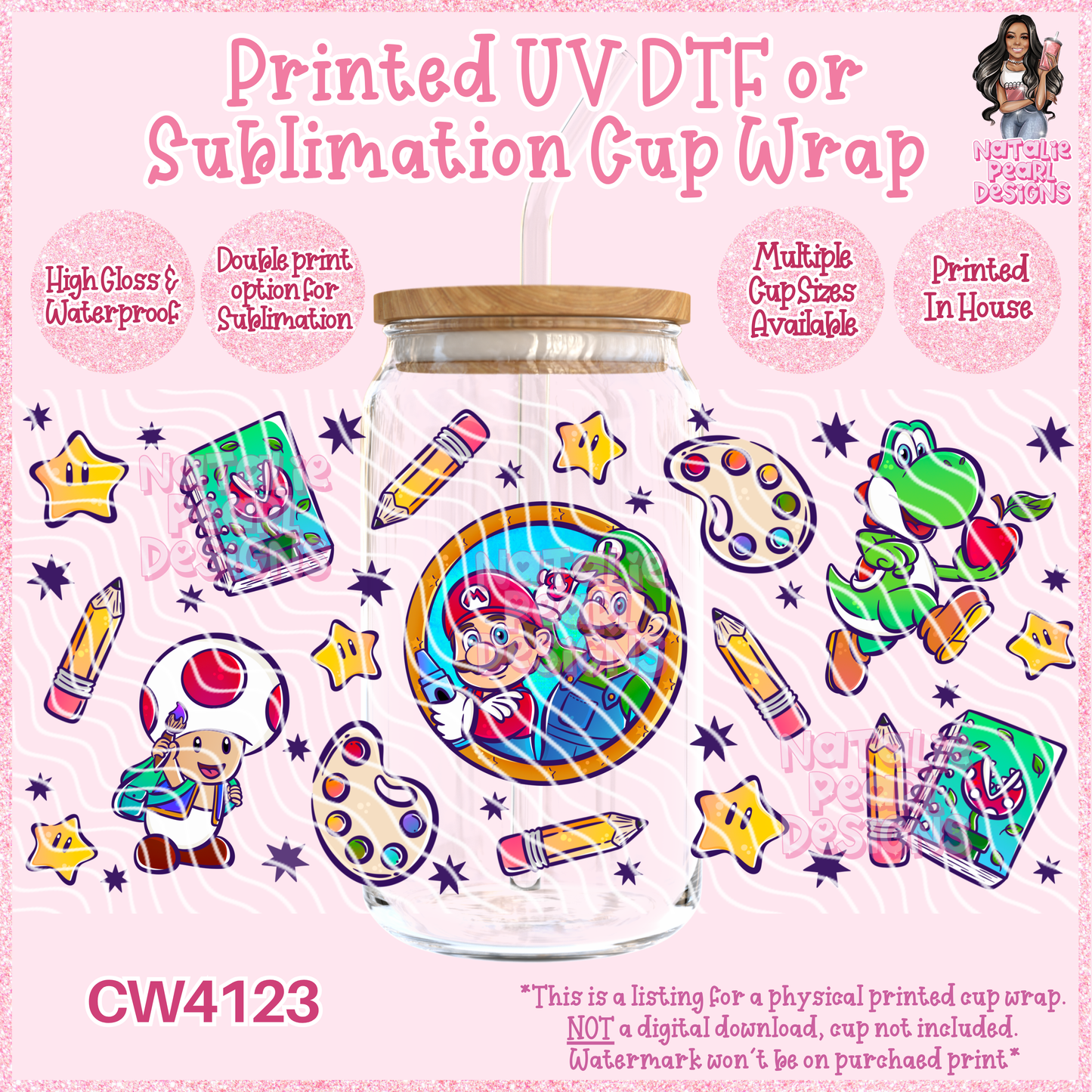 CW4123 UV DTF/SUB Cup Wraps