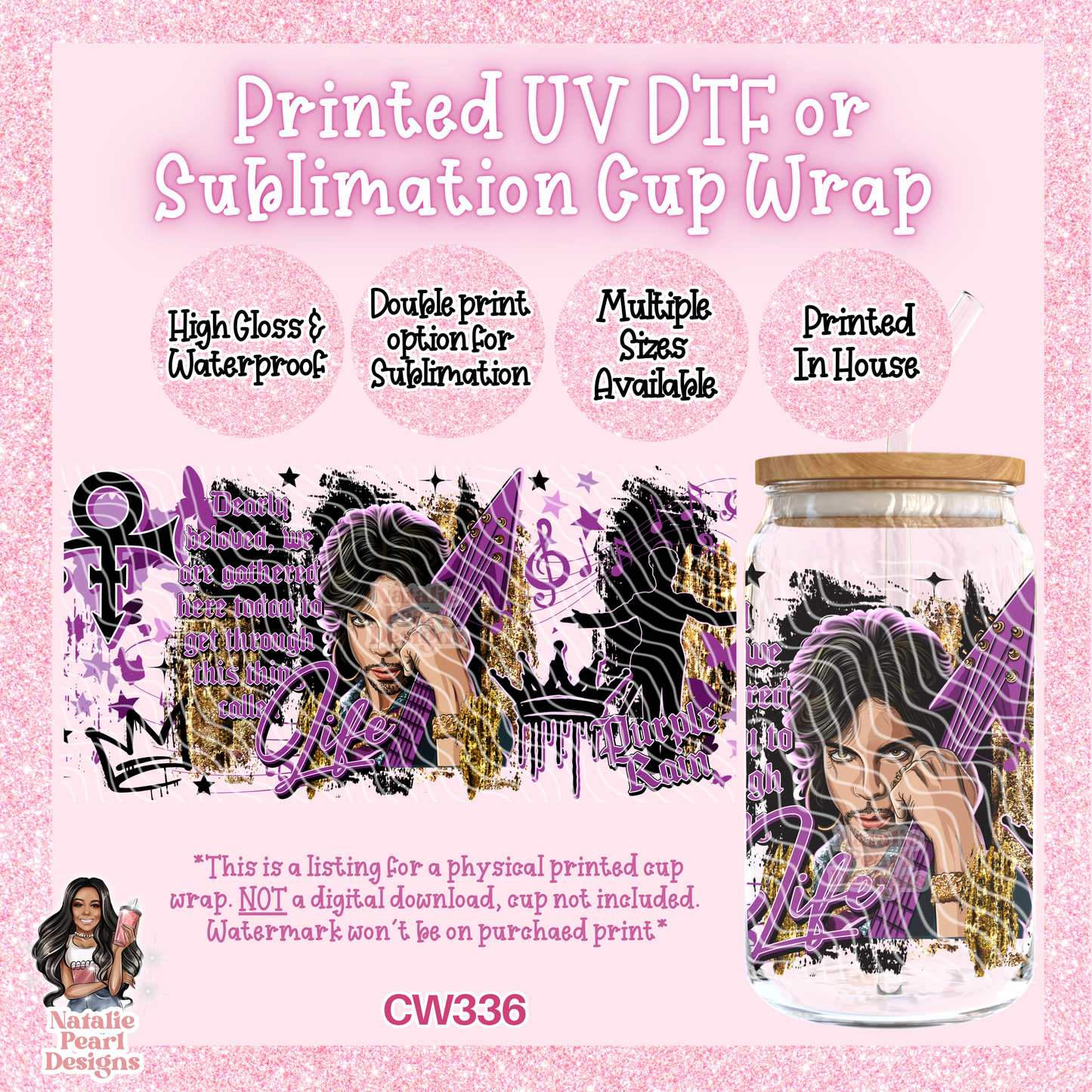 CW336 UV DTF/SUB Cup Wrap