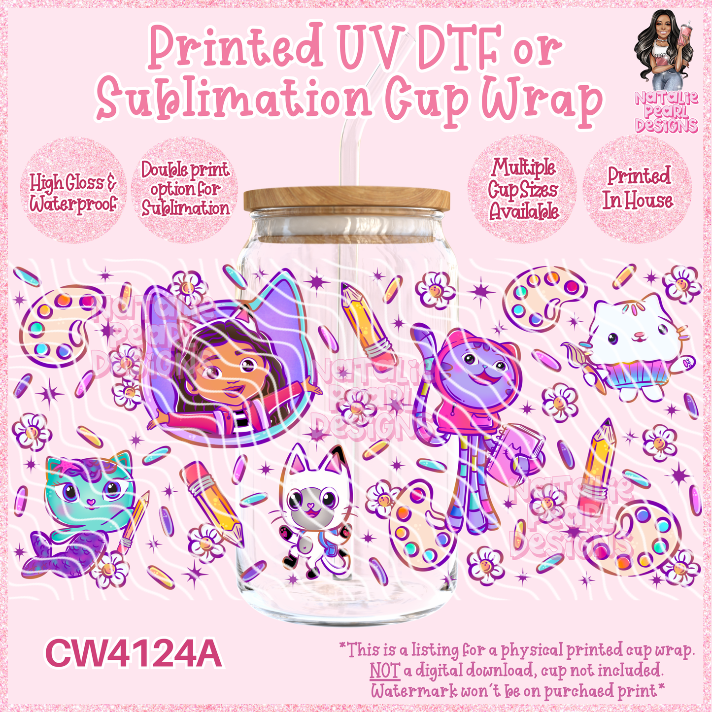 CW4124A UV DTF/SUB Cup Wraps