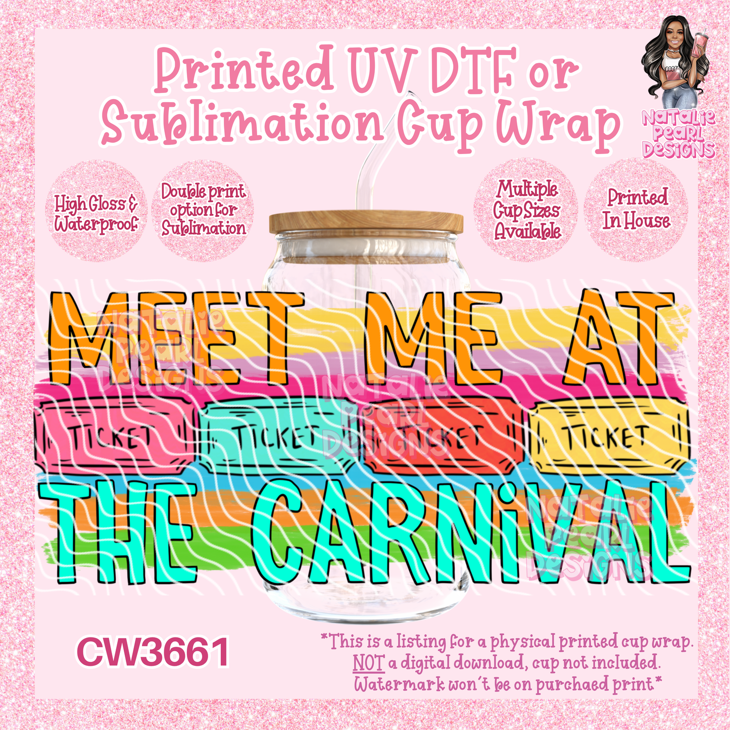 CW3661 UV DTF/SUB Cup Wraps