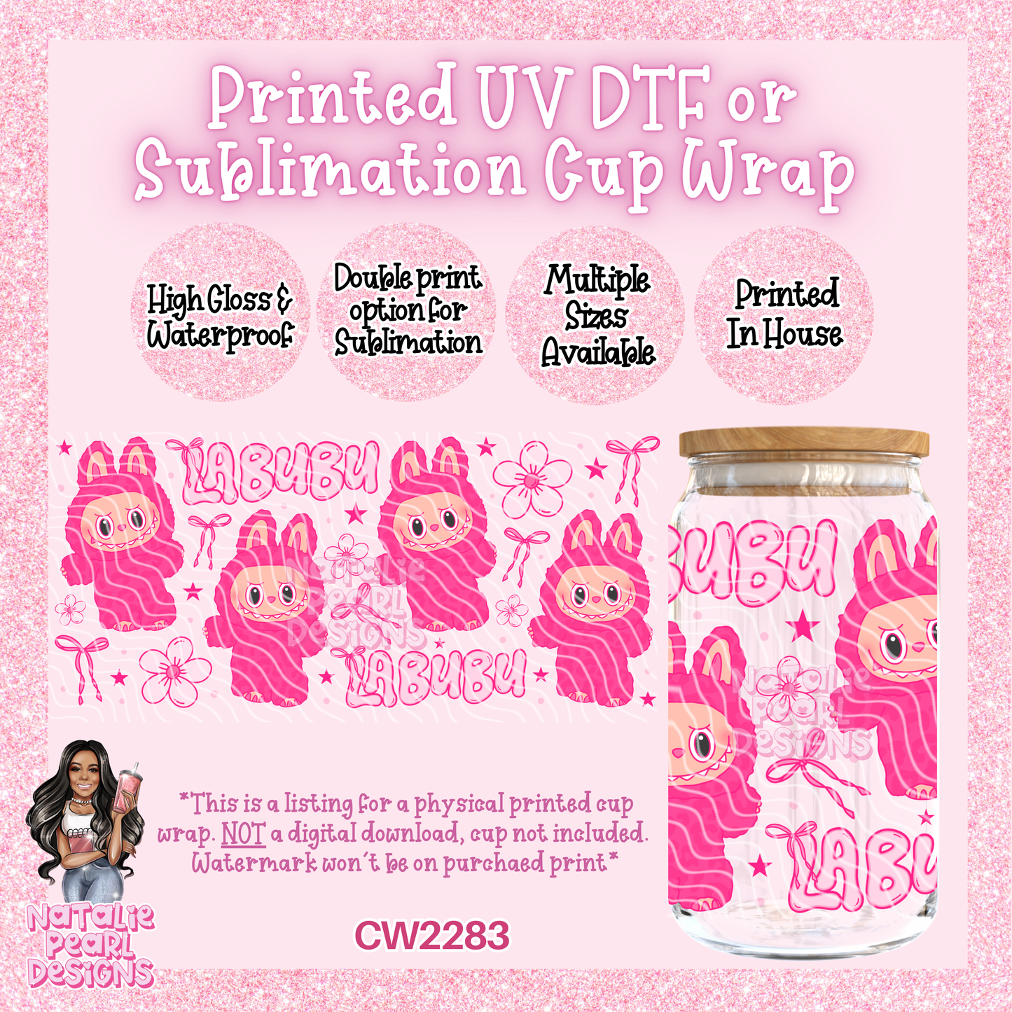 CW2283 UV DTF/SUB Cup Wraps