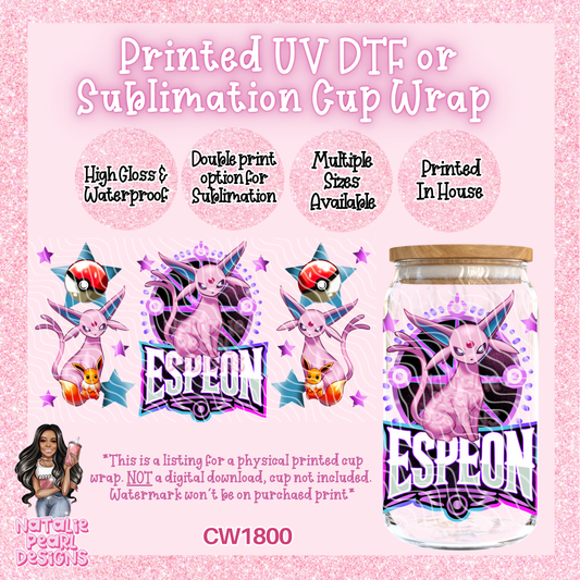 CW1800 UV DTF/SUB Cup Wraps