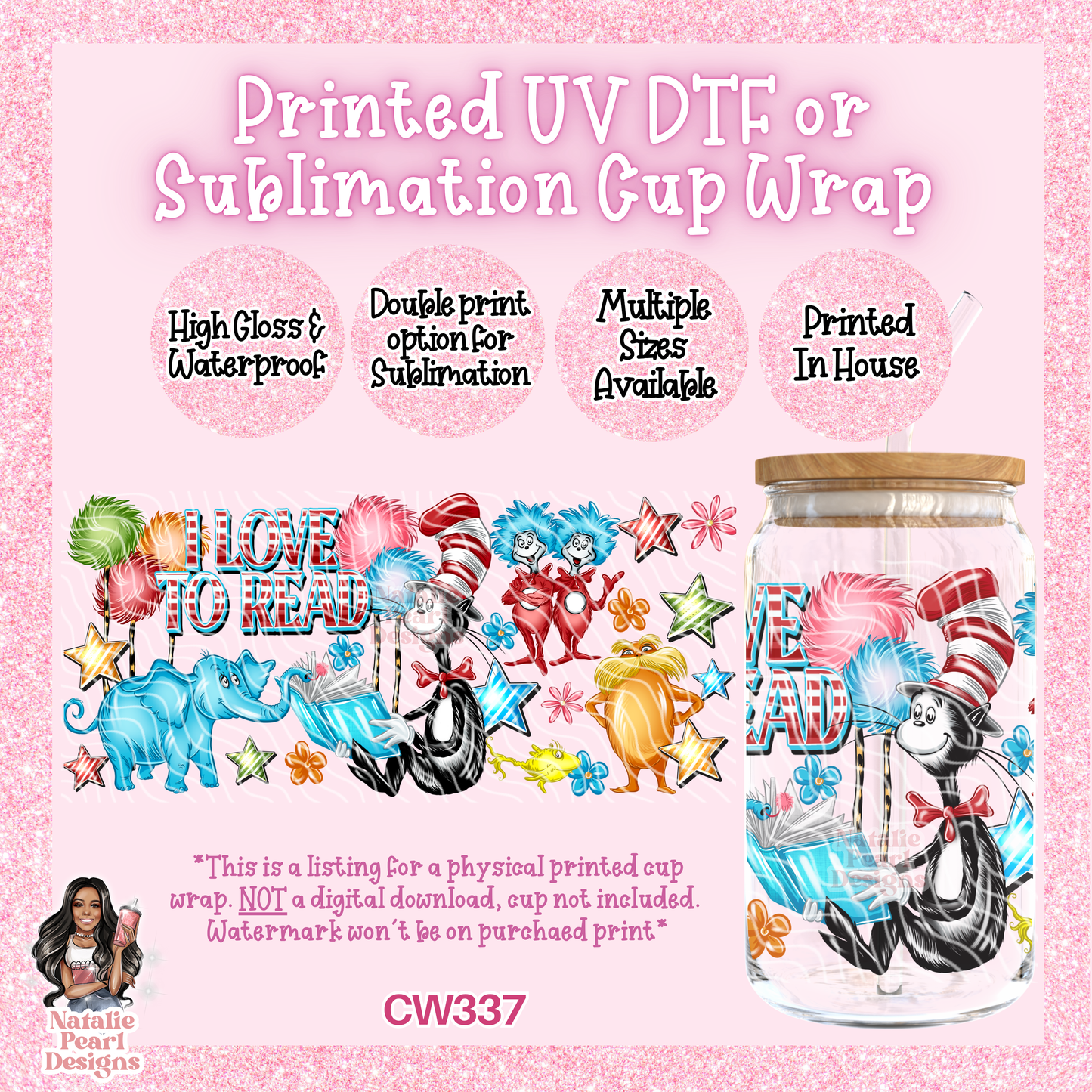 CW337 UV DTF/SUB Cup Wrap