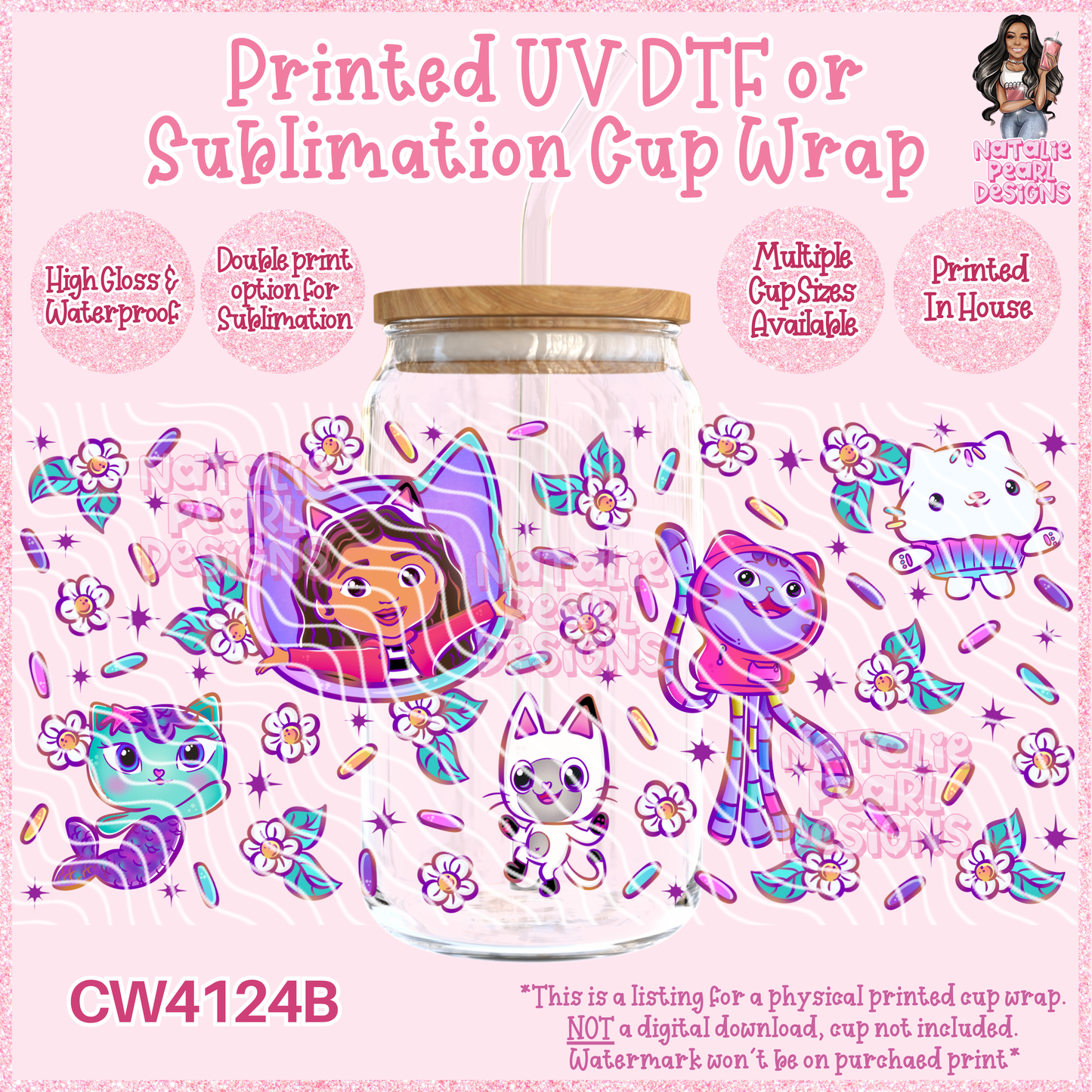 CW4124B UV DTF/SUB Cup Wraps