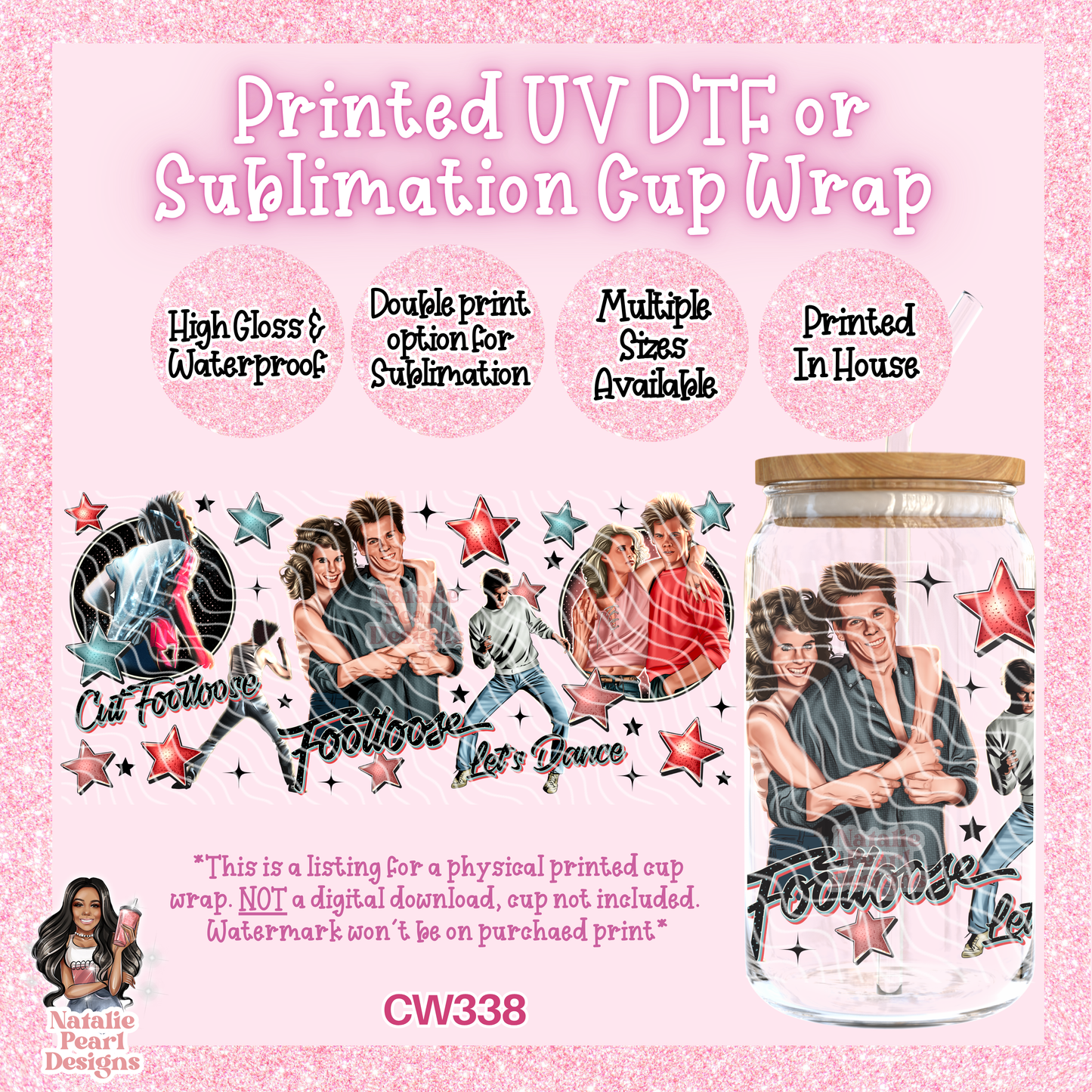 CW338 UV DTF/SUB Cup Wrap
