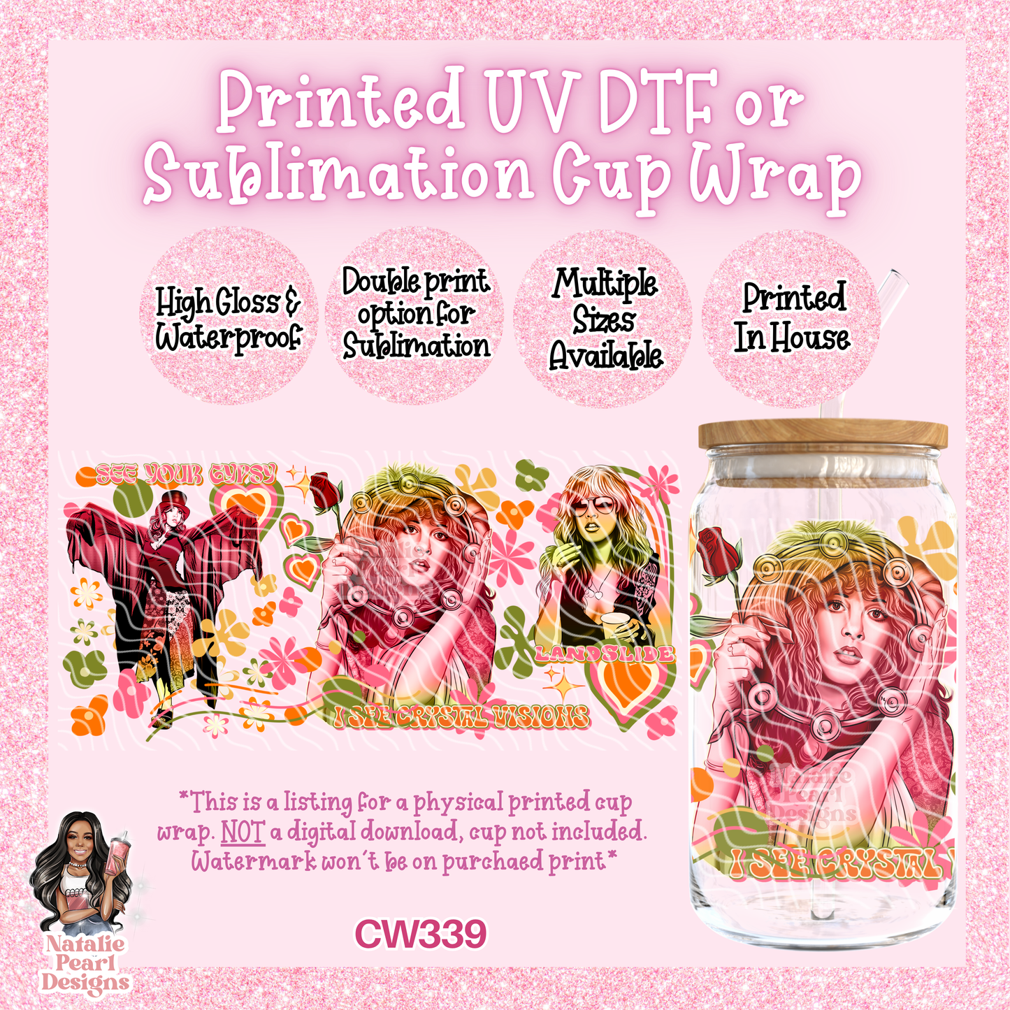 CW339 UV DTF/SUB Cup Wrap