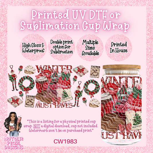 CW1983 UV DTF/SUB Cup Wraps