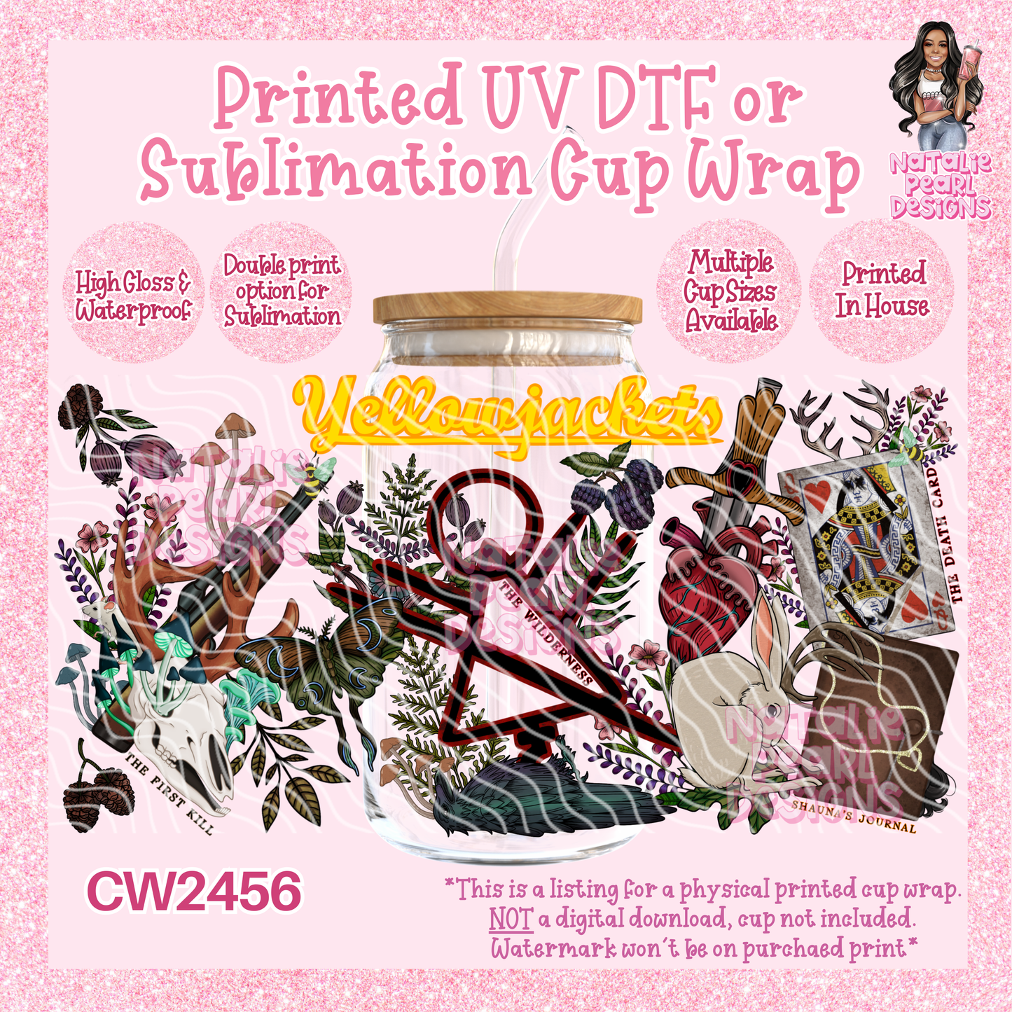CW2456 UV DTF/SUB Cup Wraps