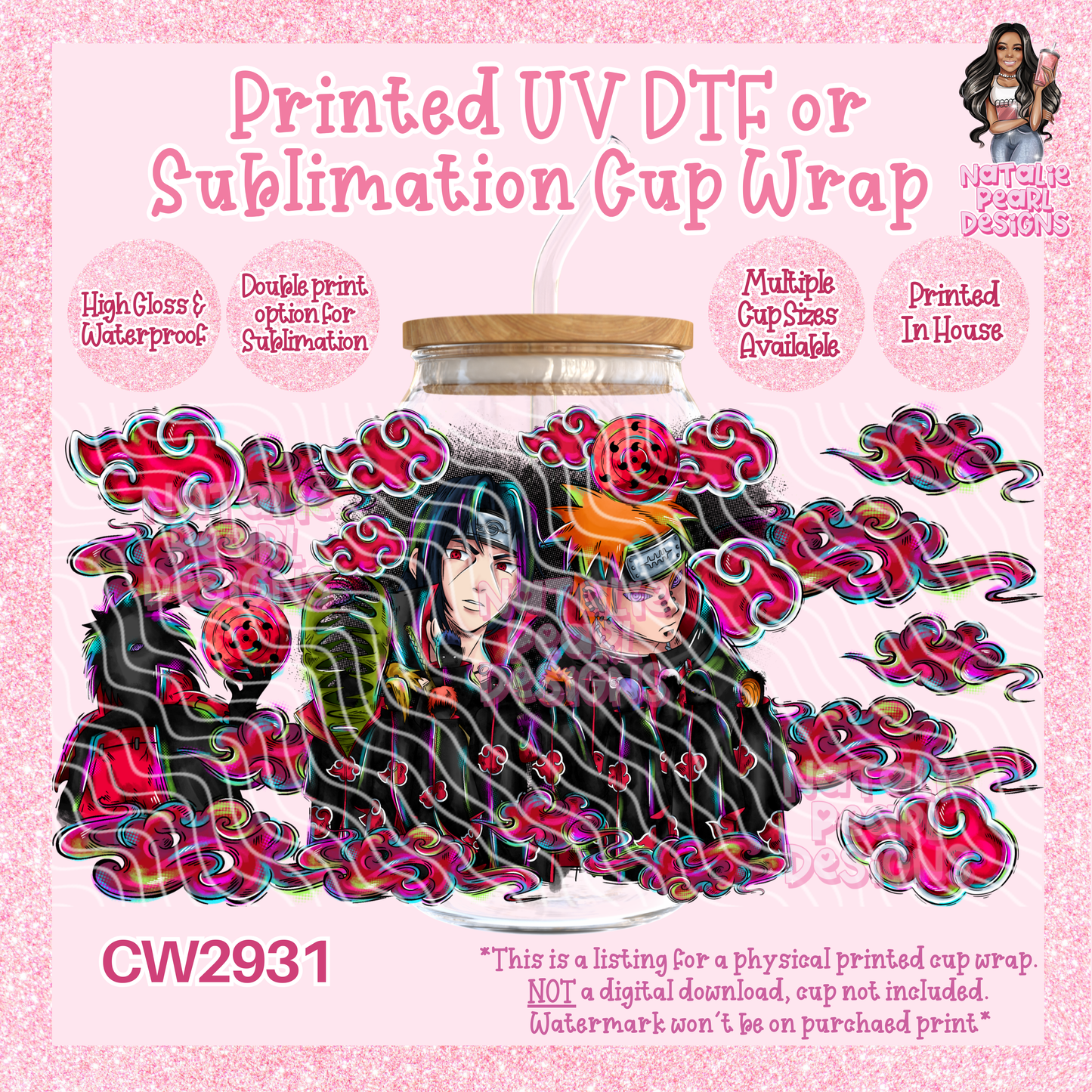 CW2931 UV DTF/SUB Cup Wraps